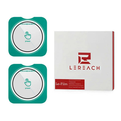 LEREACH 2Pcs for Honor Magic8 Pro 5G Camera Lens Protector Smart-Fit Auto-Align Tempered Glass Film - Transparent with Black Edge - 1