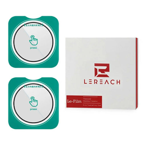 LEREACH 2Pcs for Honor Magic V5 5G Camera Lens Protector Tempered Glass Auto-Align Positioning Frame Film - Transparent with Black Edge - 1