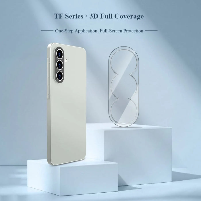 LEREACH 2Pcs for Samsung Galaxy A57 5G Camera Lens Protector 3D Full Coverage Tempered Glass Acrylic One-Piece Lens Film - Transparent - 3