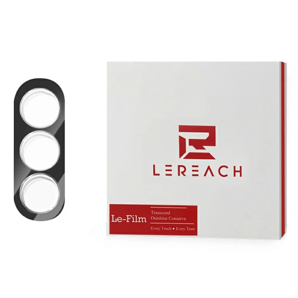 LEREACH for Samsung Galaxy A57 5G Camera Lens Protector 3D Full Coverage Tempered Glass Acrylic One-Piece Lens Film - Black - 1