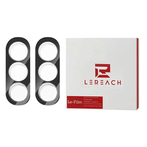 LEREACH 2Pcs for Samsung Galaxy S26 Camera Lens Protector 3D Full Coverage Tempered Glass Acrylic One-Piece Lens Film - Black - 1