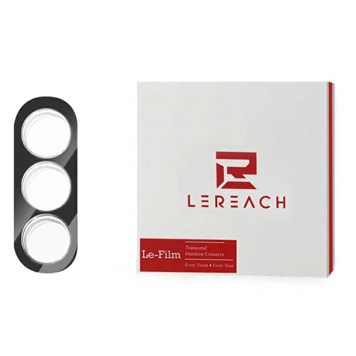 LEREACH for Samsung Galaxy S26 Camera Lens Protector 3D Full Coverage Tempered Glass Acrylic One-Piece Lens Film - Black - 1