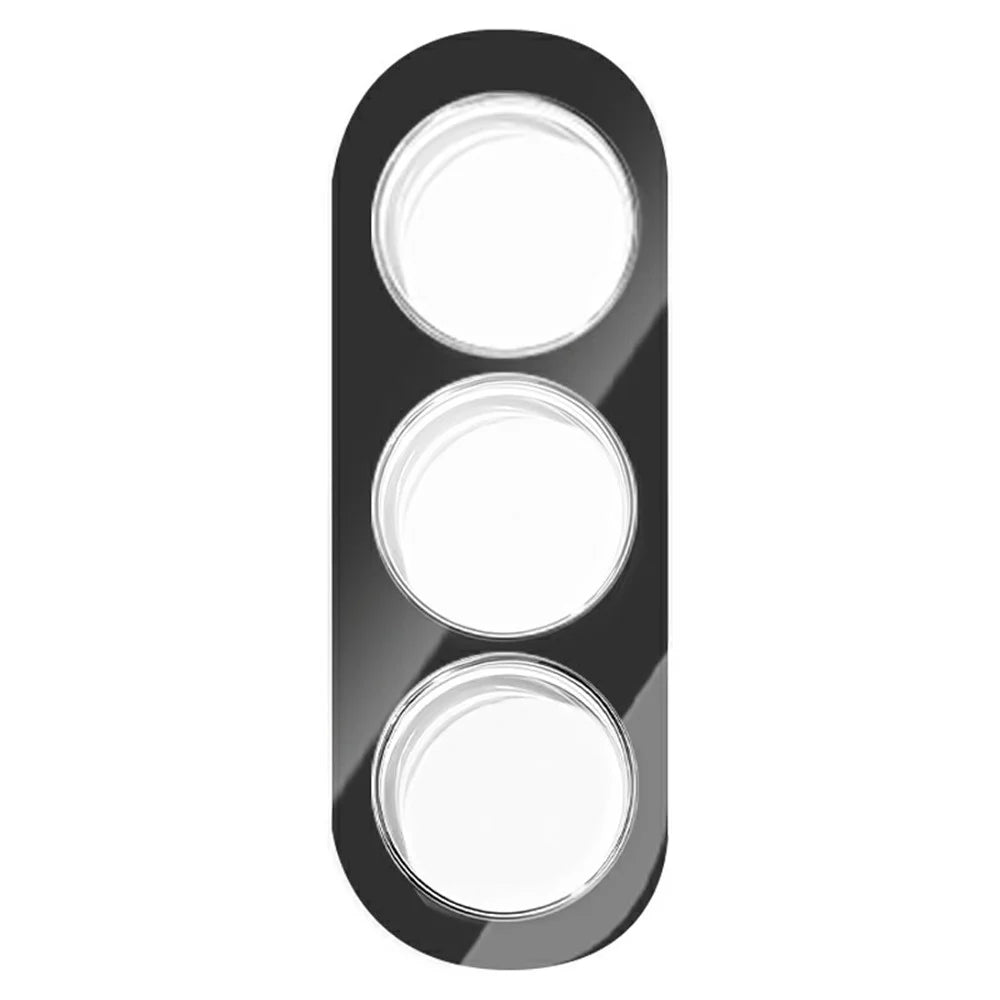LEREACH for Samsung Galaxy S26 Camera Lens Protector 3D Full Coverage Tempered Glass Acrylic One-Piece Lens Film - Black - 2