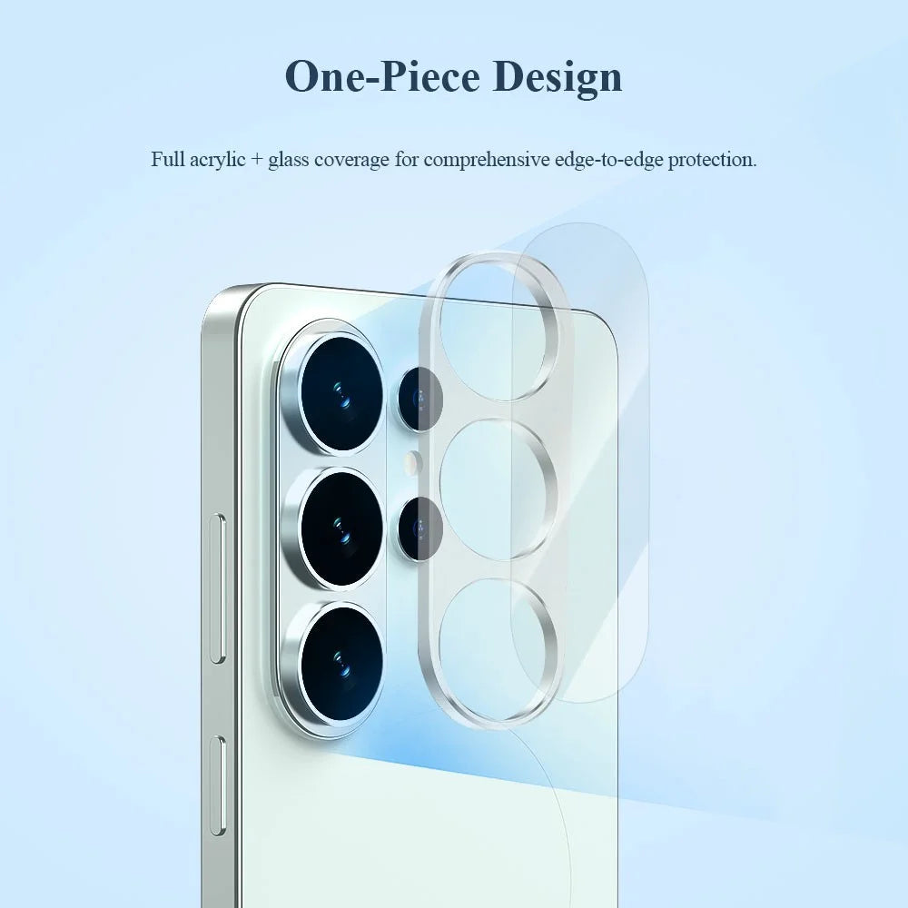 LEREACH For Samsung Galaxy S26 Ultra Main Camera Lens Protector 3D Full Coverage Tempered Glass Acrylic Lens Film - Transparent - 4