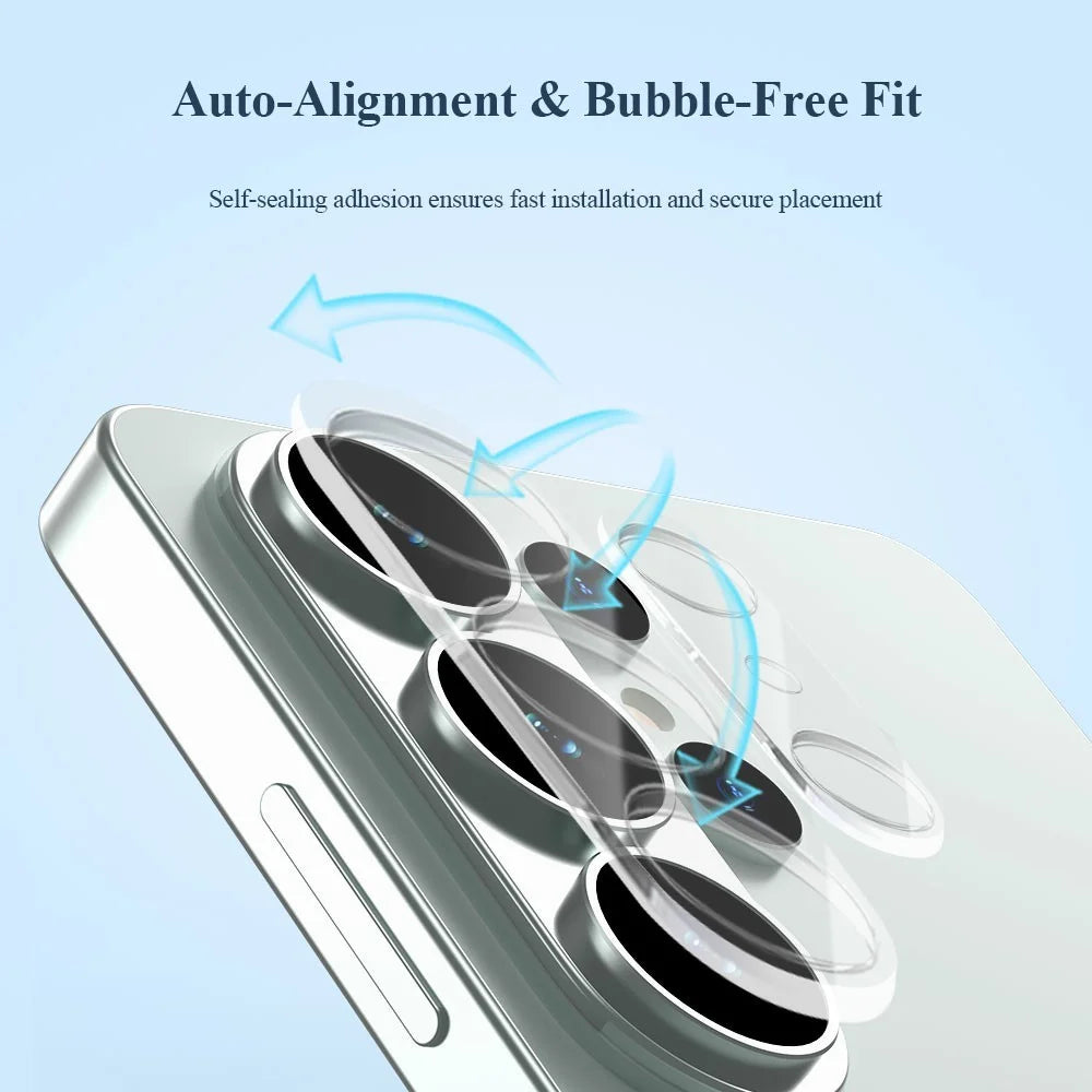 LEREACH For Samsung Galaxy S26 Ultra 2 Sets Main and Secondary Camera Lens Protector 3D Full Coverage Tempered Glass Lens Film - Transparent - 7