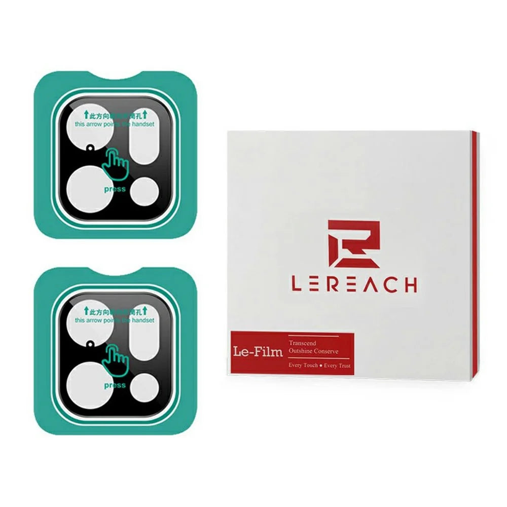LEREACH 2Pcs For Oppo Find X9 Pro 5G Camera Lens Protector Full Cover High Aluminium-silicon Glass Lens Film with Auto-Align Installation Frame - Black - 1