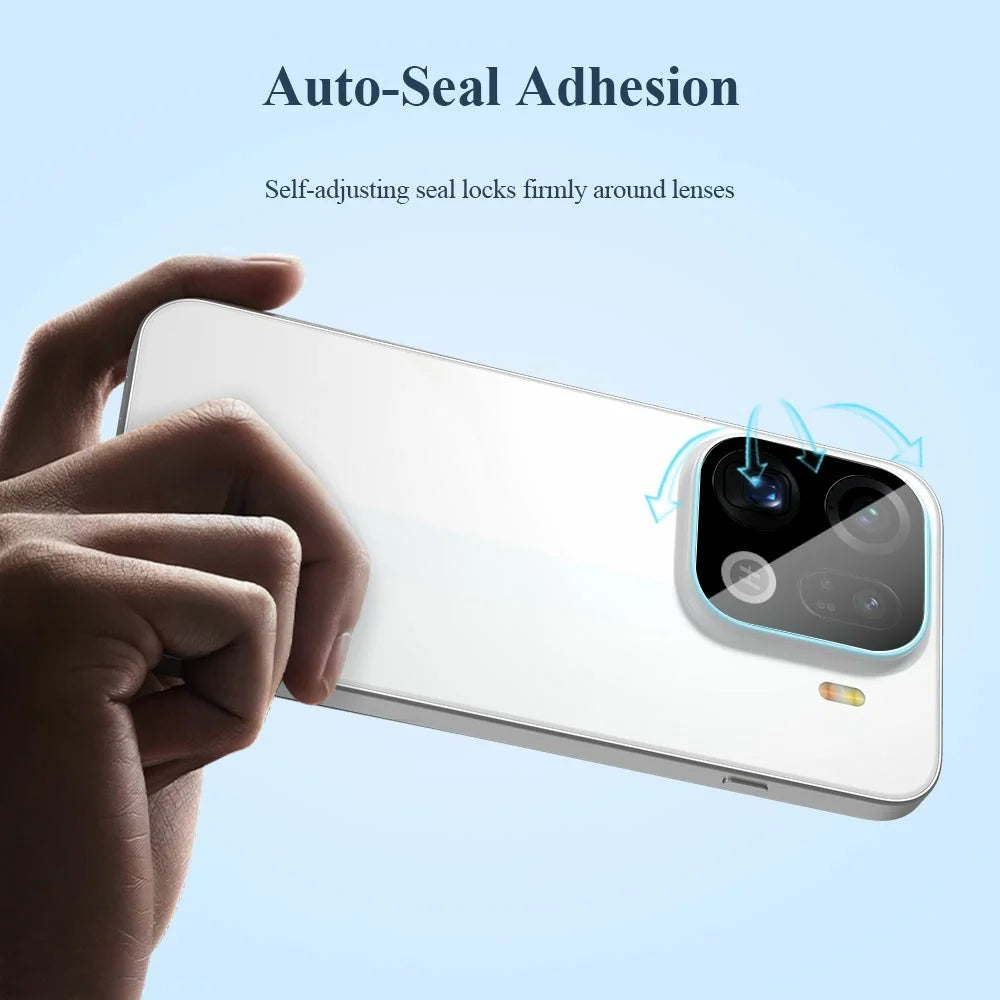 LEREACH 2Pcs For Oppo Find X9 Pro 5G Camera Lens Protector Full Cover High Aluminium-silicon Glass Lens Film with Auto-Align Installation Frame - Black - 7