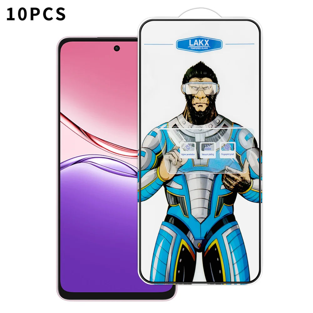 For Oppo A5 Pro 4G (Global) / Oppo A5 Pro 5G (Global) 10Pcs High Definition Tempered Glass Anti-fingerprint Anti-static Electroplating Full Screen Protector - Transparent - 1
