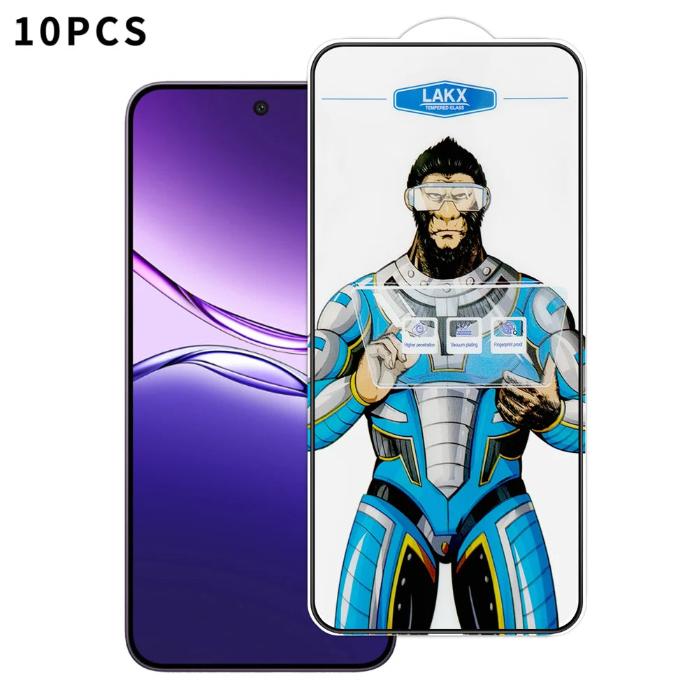 For Oppo A5i Pro 4G 10Pcs High Definition Tempered Glass Anti-fingerprint Anti-static Electroplating Full Screen Protector - Transparent - 1