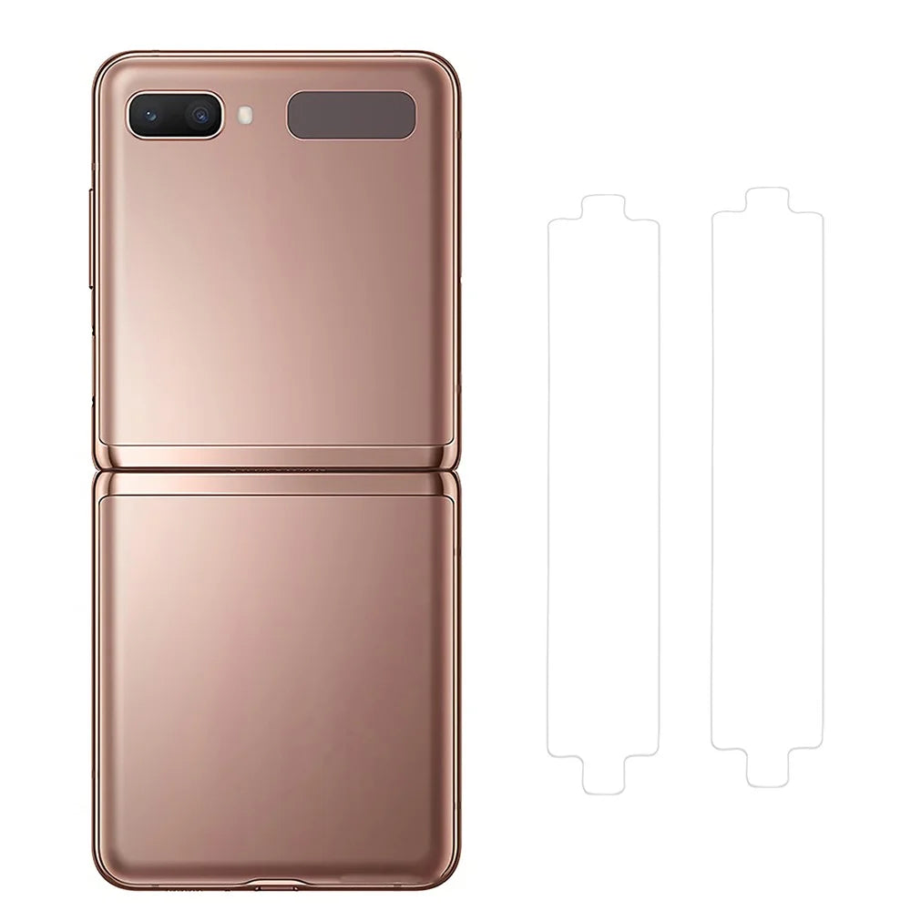 RURIHAI 2Pcs  /  Set For Samsung Galaxy Z Flip 5G Crystal Clear Side Sticker Full Glue Frame Protective Film 0.1mm Ultra-Thin Side Stickers - 1