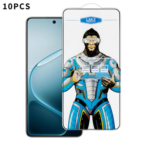 For Oppo A6 Max 5G 10Pcs High Definition Tempered Glass Anti-fingerprint Anti-static Electroplating Full Screen Protector - Transparent - 1
