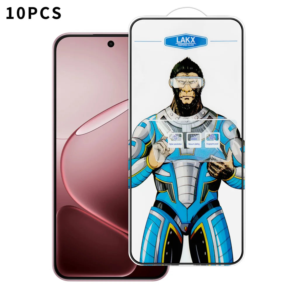For Oppo A6 5G 10Pcs High Definition Tempered Glass Anti-fingerprint Anti-static Electroplating Full Screen Protector - Transparent - 1