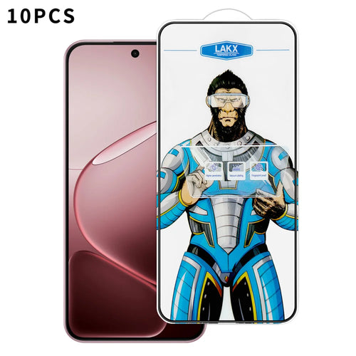 For Oppo A6 5G 10Pcs High Definition Tempered Glass Anti-fingerprint Anti-static Electroplating Full Screen Protector - Transparent - 1