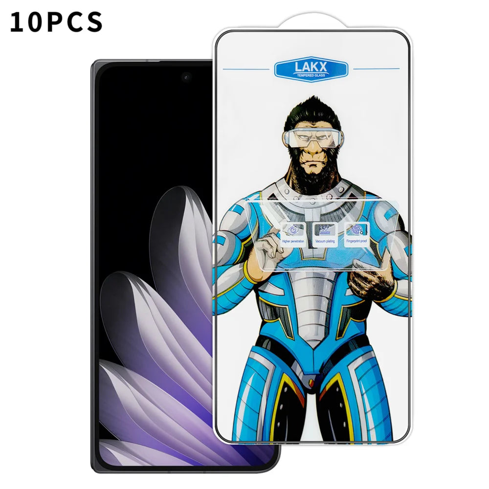 For Oppo Find N5 5G 10Pcs High Definition Tempered Glass Anti-fingerprint Anti-static Electroplating Full Screen Protector - Transparent - 1