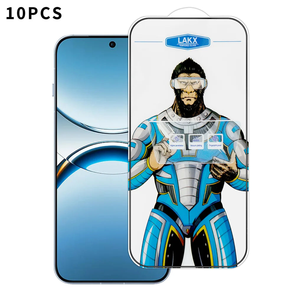 For Oppo Find X8 5G 10Pcs High Definition Tempered Glass Anti-fingerprint Anti-static Electroplating Full Screen Protector - Transparent - 1