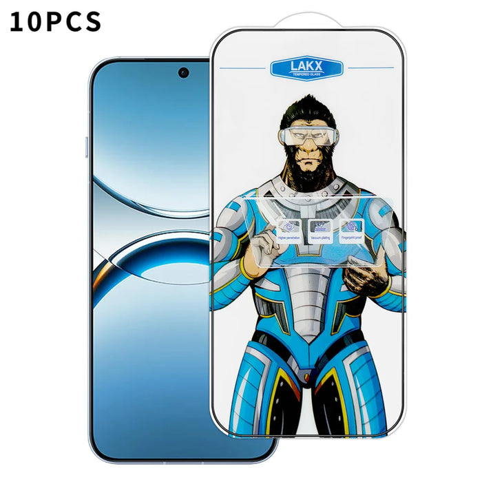 For Oppo Find X8 5G 10Pcs High Definition Tempered Glass Anti-fingerprint Anti-static Electroplating Full Screen Protector - Transparent - 1