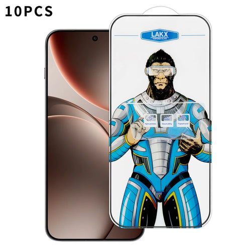 For Oppo Find X9 5G 10Pcs High Definition Tempered Glass Anti-fingerprint Anti-static Electroplating Full Screen Protector - Transparent - 1