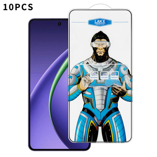 For Oppo K13 Turbo 5G / Oppo K13 Turbo Pro 5G 10Pcs High Definition Tempered Glass Anti-fingerprint Anti-static Electroplating Full Screen Protector - Transparent - 1