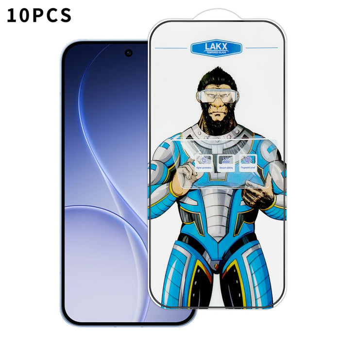 For Oppo Reno15 F 5G 10Pcs High Definition Tempered Glass Anti-fingerprint Anti-static Electroplating Full Screen Protector - Transparent - 1