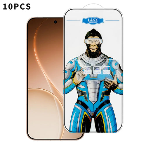 For Oppo Reno15 Pro Max 5G (Global) 10Pcs High Definition Tempered Glass Anti-fingerprint Anti-static Electroplating Full Screen Protector - Transparent - 1