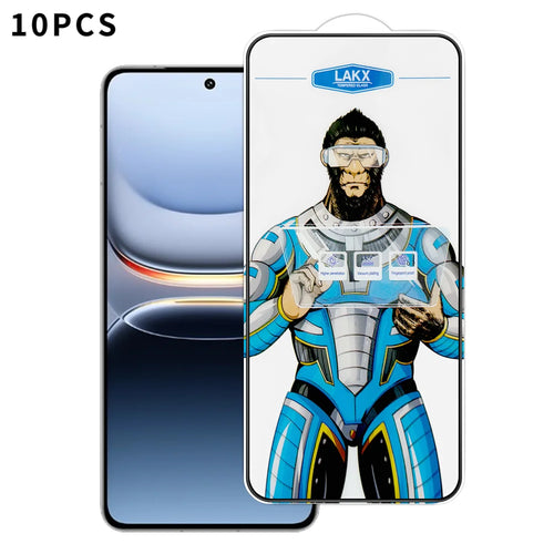 For vivo iQOO 13 5G 10Pcs High Definition Tempered Glass Anti-fingerprint Anti-static Electroplating Full Screen Protector - Transparent - 1
