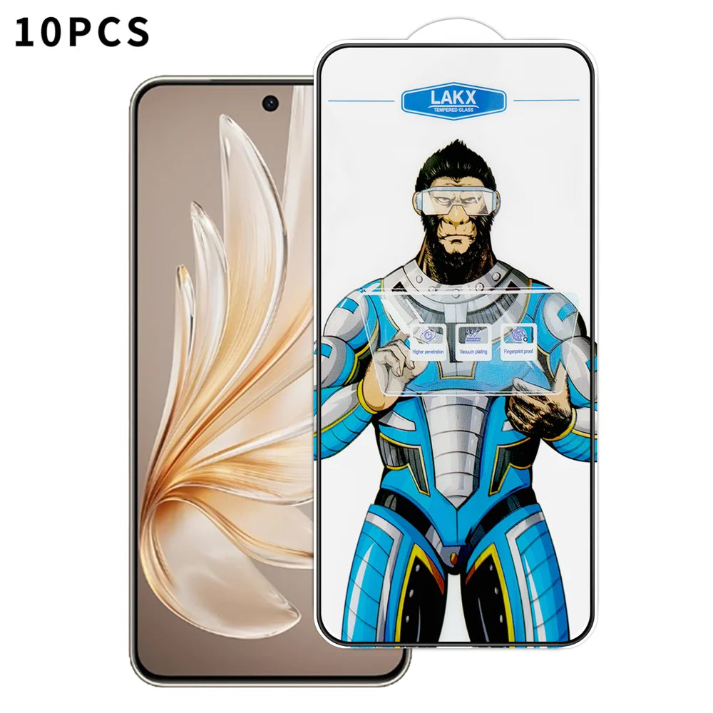 For vivo S20 5G 10Pcs High Definition Tempered Glass Anti-fingerprint Anti-static Electroplating Full Screen Protector - Transparent - 1