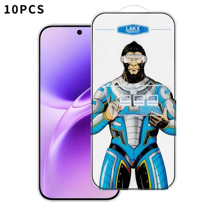 For vivo S50 Pro mini 5G 10Pcs High Definition Tempered Glass Anti-fingerprint Anti-static Electroplating Full Screen Protector - Transparent - 1