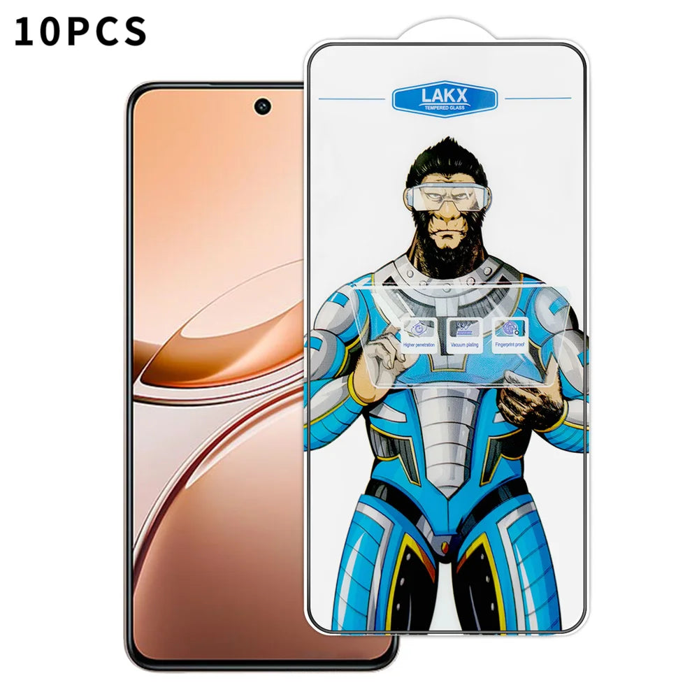 For vivo V50 Lite 5G 10Pcs High Definition Tempered Glass Anti-fingerprint Anti-static Electroplating Full Screen Protector - Transparent - 1