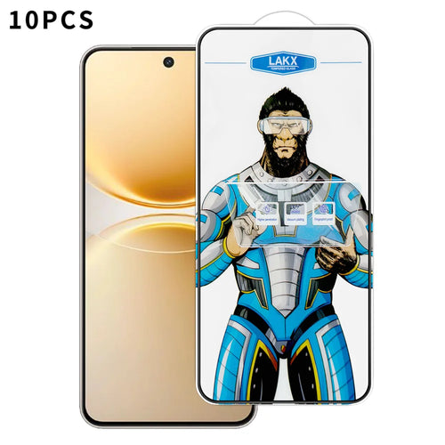 For vivo Y500 Pro 5G 10Pcs High Definition Tempered Glass Anti-fingerprint Anti-static Electroplating Full Screen Protector - Transparent - 1