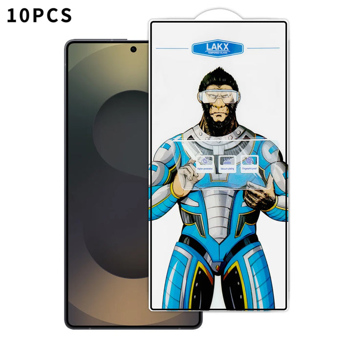 For Samsung Galaxy S25 Ultra 10Pcs High Definition Tempered Glass Anti-fingerprint Anti-static Electroplating Full Screen Protector - Transparent - 1