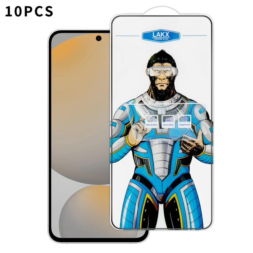 For Samsung Galaxy S24 FE 10Pcs High Definition Tempered Glass Anti-fingerprint Anti-static Electroplating Full Screen Protector - Transparent - 1