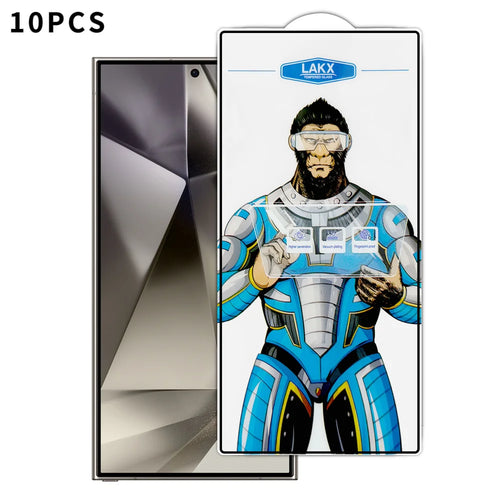 For Samsung Galaxy S24 Ultra 10Pcs High Definition Tempered Glass Anti-fingerprint Anti-static Electroplating Full Screen Protector - Transparent - 1