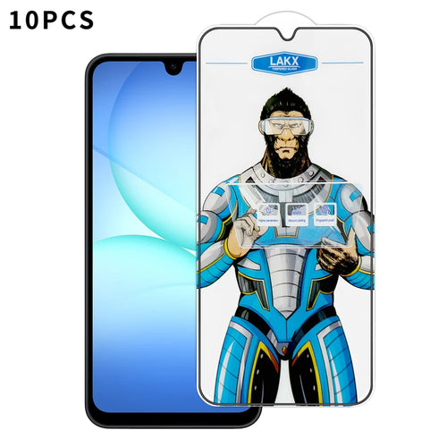 For Samsung Galaxy A18 5G / A18 4G / A17 5G / A17 4G 10Pcs High Definition Tempered Glass Anti-fingerprint Anti-static Electroplating Full Screen Protector - Transparent - 1