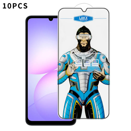 For Samsung Galaxy A08 5G / A08 4G / A07 5G / A07 4G 10Pcs High Definition Tempered Glass Anti-fingerprint Anti-static Electroplating Full Screen Protector - Transparent - 1