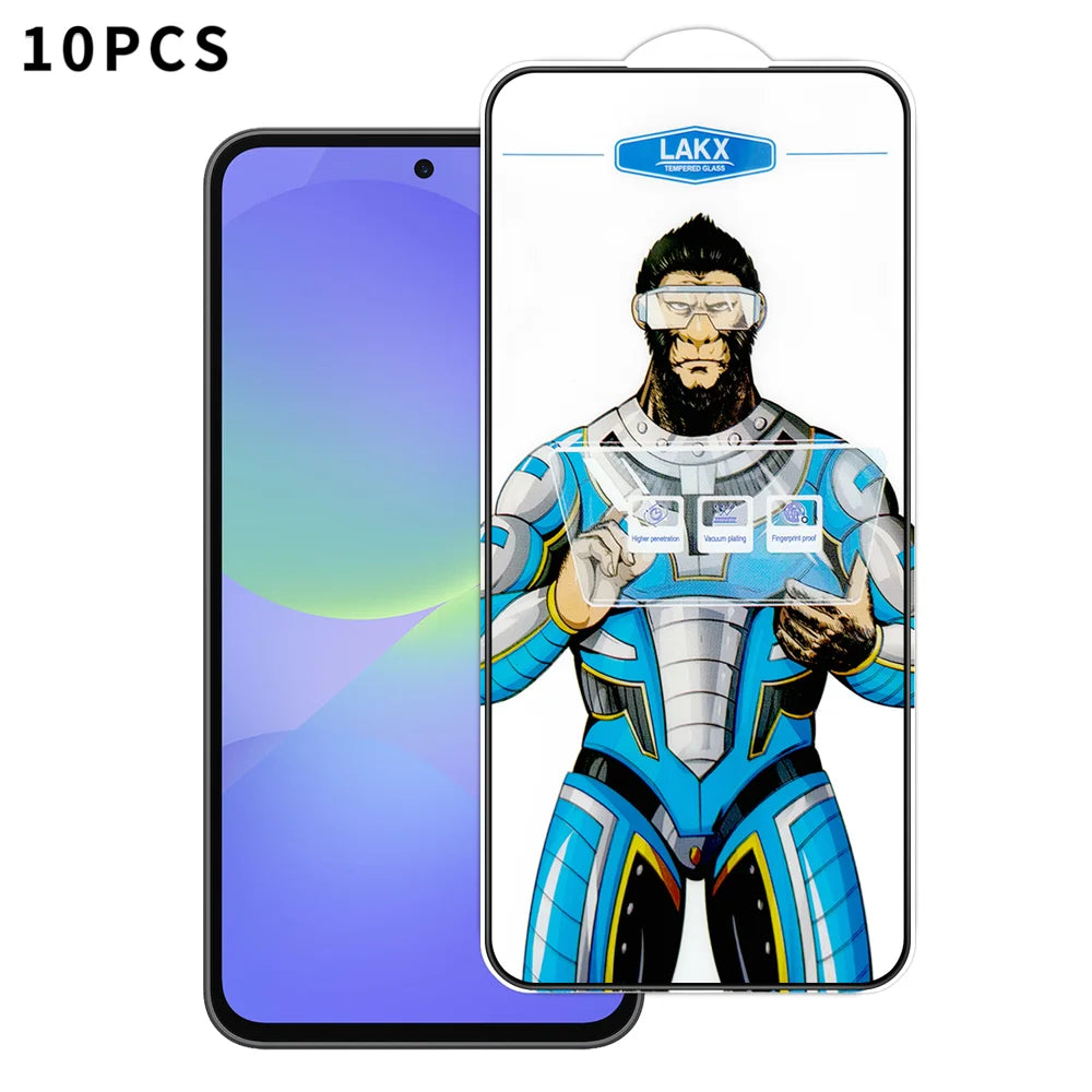 For Samsung Galaxy A36 5G 10Pcs High Definition Tempered Glass Anti-fingerprint Anti-static Electroplating Full Screen Protector - Transparent - 1