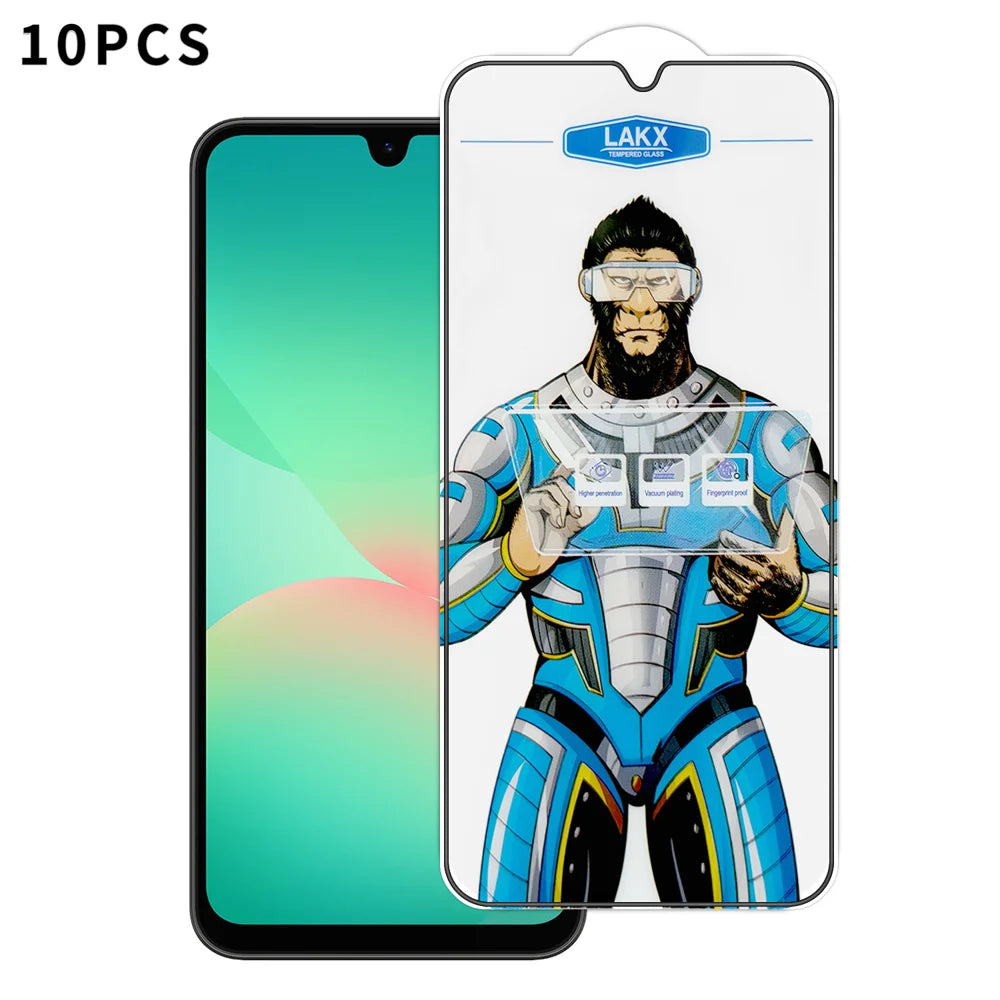 For Samsung Galaxy A26 5G 10Pcs High Definition Tempered Glass Anti-fingerprint Anti-static Electroplating Full Screen Protector - Transparent - 1