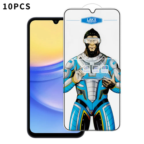 For Samsung Galaxy A15 5G / Galaxy A15 4G 10Pcs High Definition Tempered Glass Anti-fingerprint Anti-static Electroplating Full Screen Protector - Transparent - 1