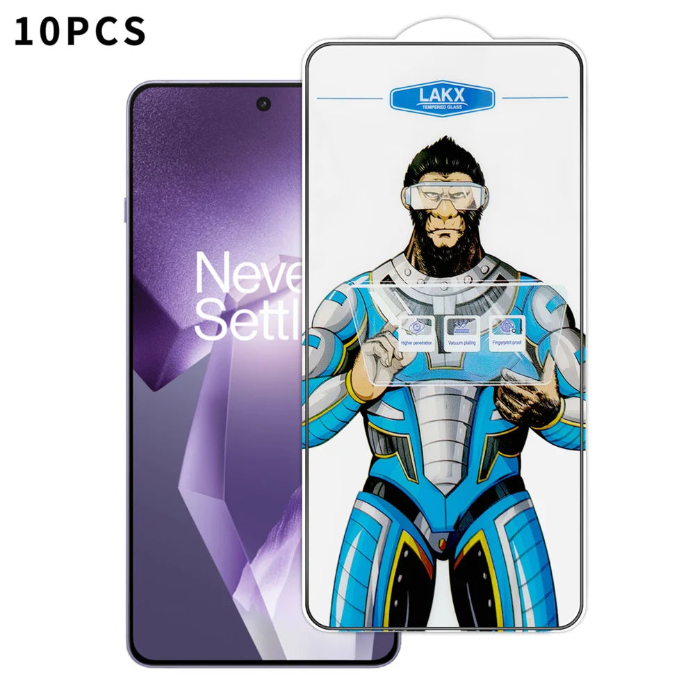 For OnePlus Ace 5 Pro 5G 10Pcs High Definition Tempered Glass Anti-fingerprint Anti-static Electroplating Full Screen Protector - Transparent - 1