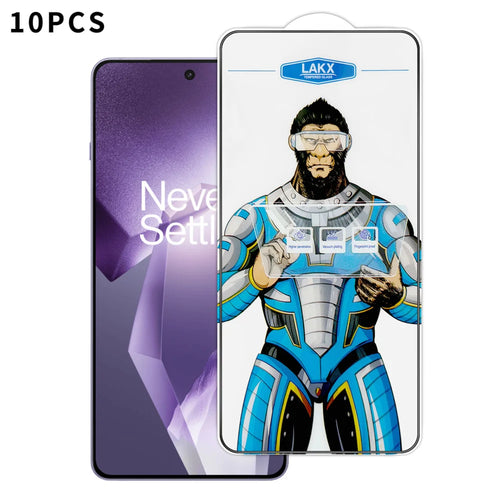 For OnePlus Ace 5 Pro 5G 10Pcs High Definition Tempered Glass Anti-fingerprint Anti-static Electroplating Full Screen Protector - Transparent - 1