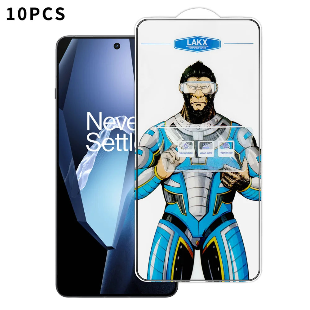 For OnePlus Ace 5 5G 10Pcs High Definition Tempered Glass Anti-fingerprint Anti-static Electroplating Full Screen Protector - Transparent - 1