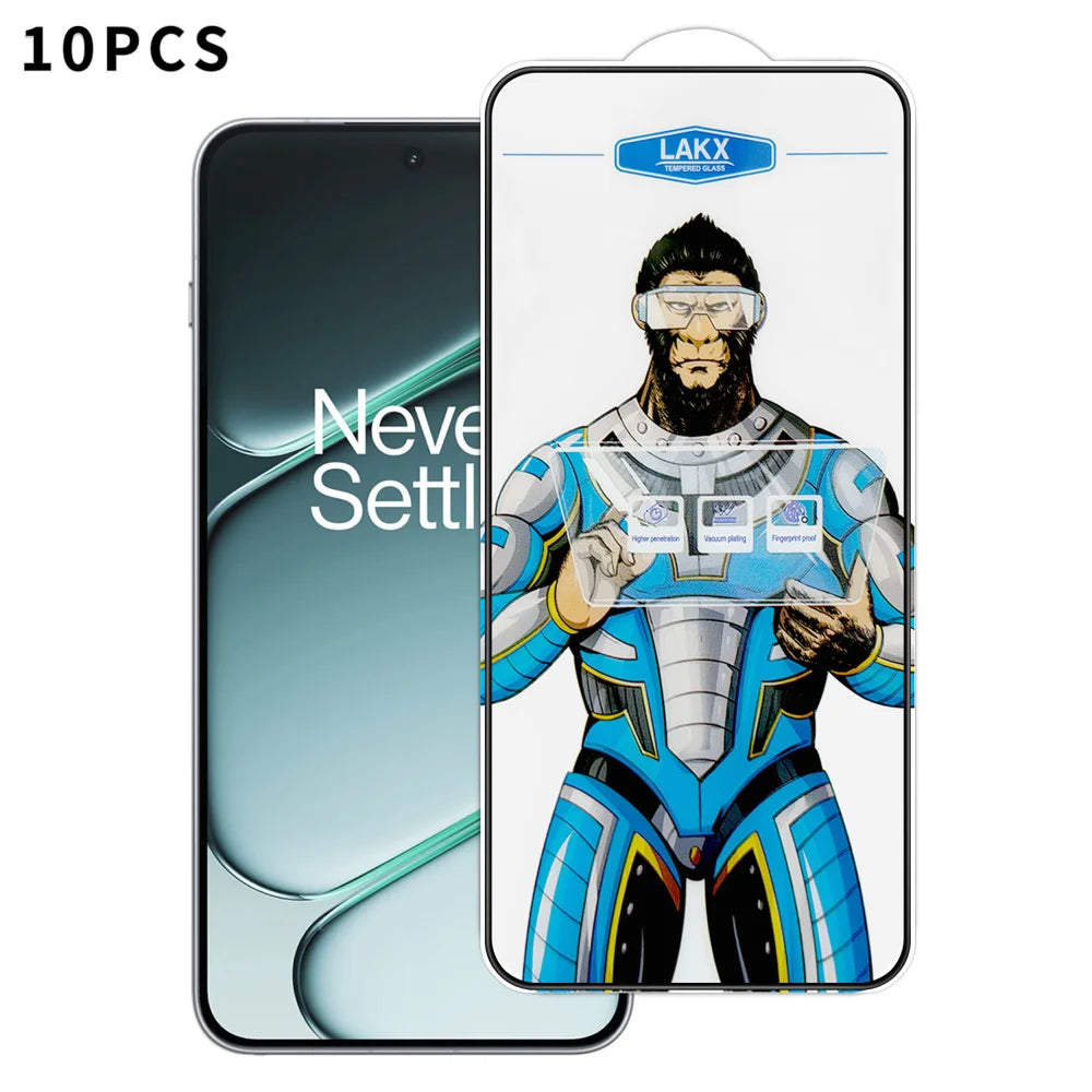 For OnePlus Ace 6 5G 10Pcs High Definition Tempered Glass Anti-fingerprint Anti-static Electroplating Full Screen Protector - Transparent - 1