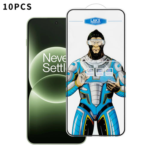 For OnePlus Ace 6T 5G 10Pcs High Definition Tempered Glass Anti-fingerprint Anti-static Electroplating Full Screen Protector - Transparent - 1