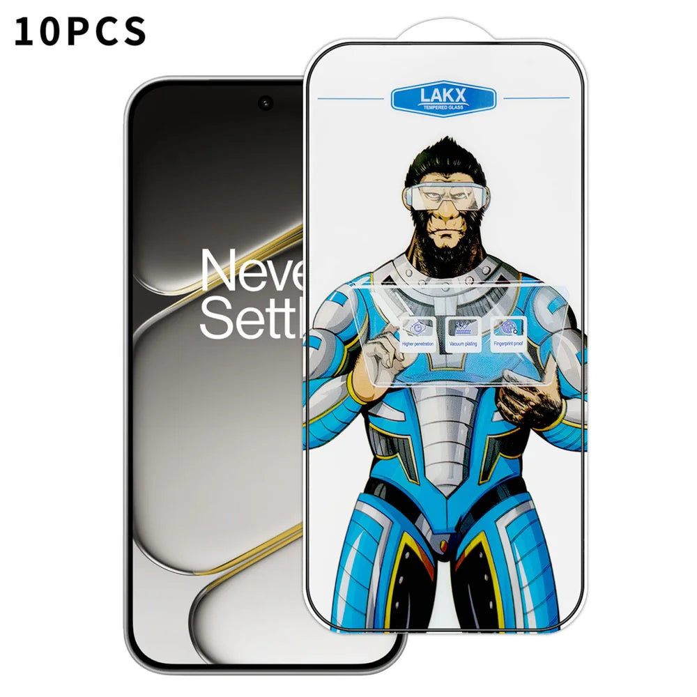 10Pcs High Definition Tempered Glass Film for OnePlus Nord CE6 5G / Nord 6 5G / Turbo 6V 5G / Turbo 6 5G Anti-fingerprint Anti-static Electroplating Full Screen Protector - Transparent - 1