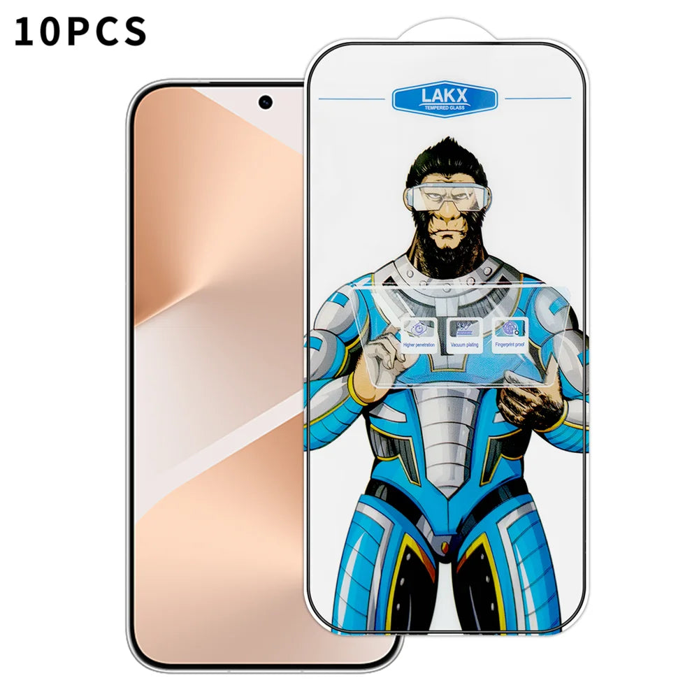 For Huawei Pura 80 10Pcs High Definition Tempered Glass Anti-fingerprint Anti-static Electroplating Full Screen Protector - Transparent - 1