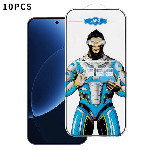 For Realme GT 8 Pro 5G 10Pcs High Definition Tempered Glass Anti-fingerprint Anti-static Electroplating Full Screen Protector - Transparent - 1