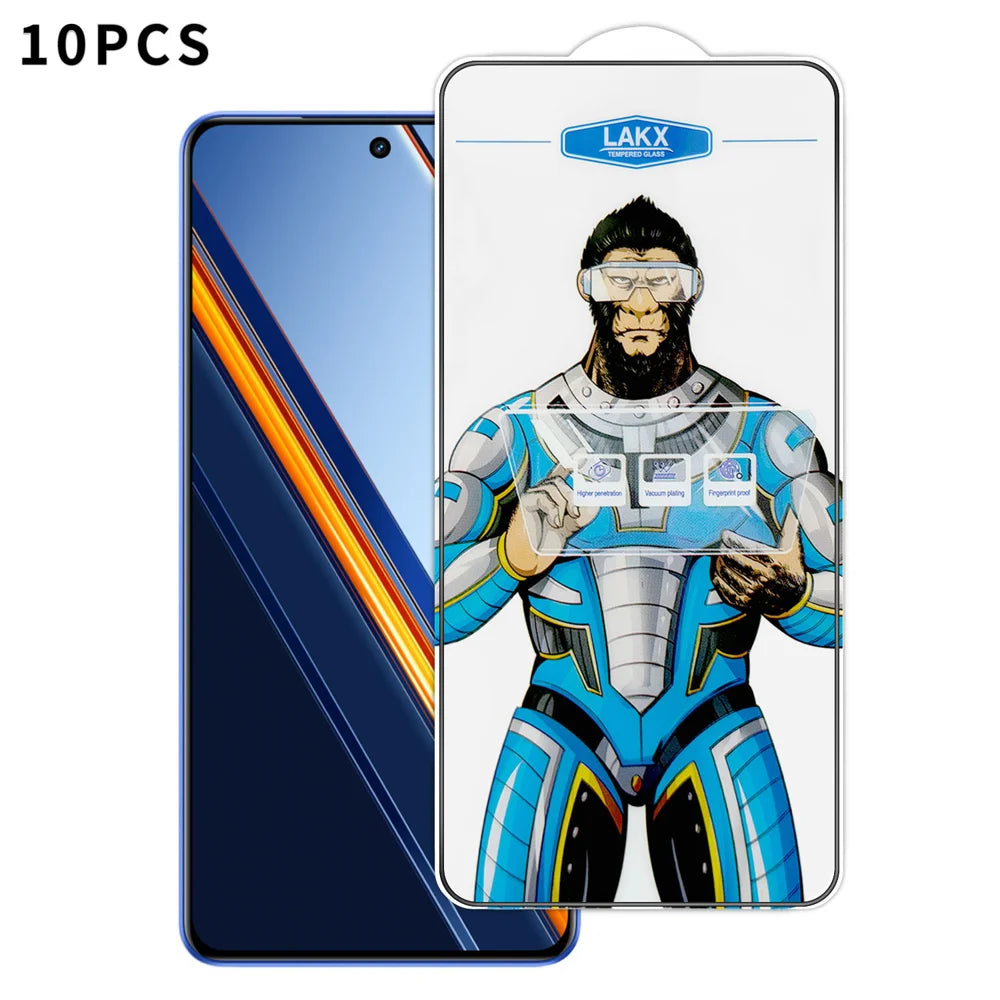 For Realme Neo7 SE 5G 10Pcs High Definition Tempered Glass Anti-fingerprint Anti-static Electroplating Full Screen Protector - Transparent - 1