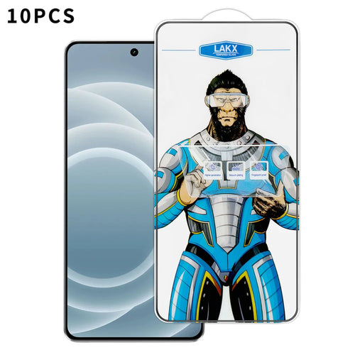 For Realme Neo7 Turbo 5G 10Pcs High Definition Tempered Glass Anti-fingerprint Anti-static Electroplating Full Screen Protector - Transparent - 1