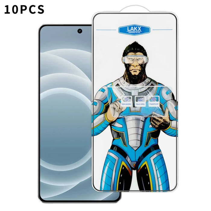 For Realme Neo7 Turbo 5G 10Pcs High Definition Tempered Glass Anti-fingerprint Anti-static Electroplating Full Screen Protector - Transparent - 1