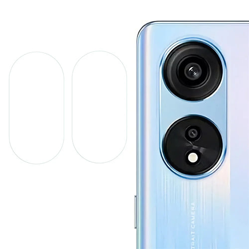 2Pcs / Set Clear Camera Lens Protector for Oppo A1 Pro 5G / Reno8 T 5G / A98 5G / F23 5G , Scratch-resistant Tempered Glass 2.5D Arc Edge Back Camera Lens Cover Film - 1