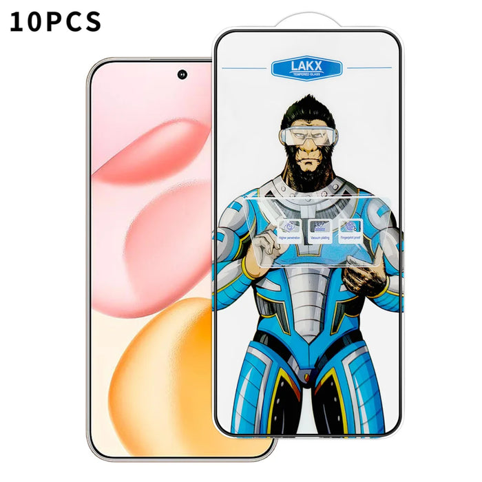 For Honor 400 5G (Global) 10Pcs High Definition Tempered Glass Anti-fingerprint Anti-static Electroplating Full Screen Protector - Transparent - 1